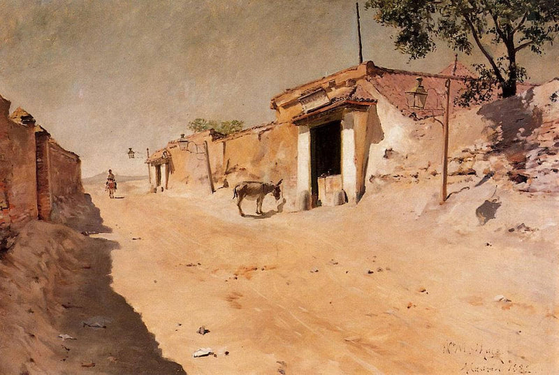 Spanish Village by William Merritt Chase — Oil Painting Reproduction