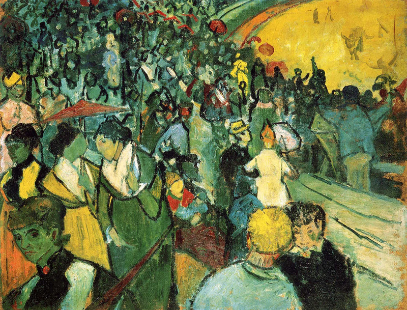 Spectators in the Arena at Arles by Vincent van Gogh — Oil Painting Reproduction