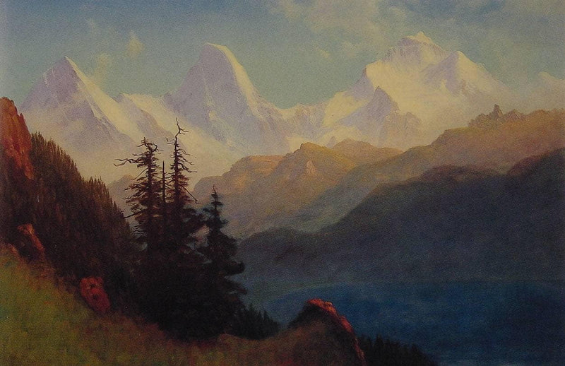Splendour of the Grand Tetons by Albert Bierstadt — Oil Painting Reproduction
