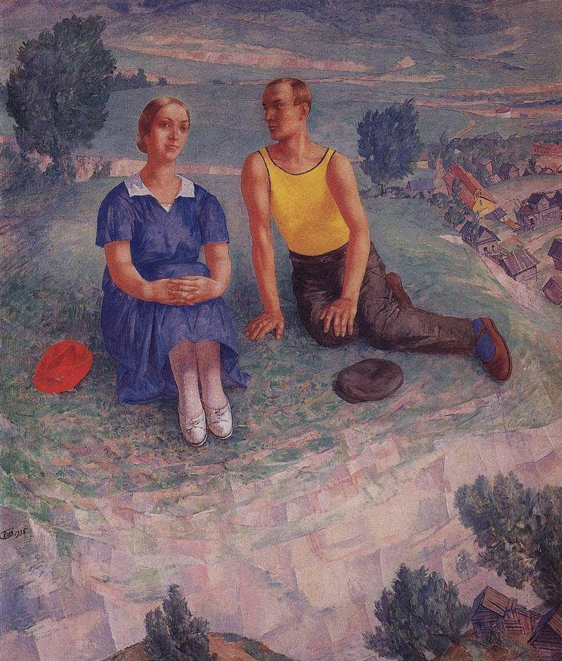 Spring by Kuzma Petrov-Vodkin — Oil Painting Reproduction