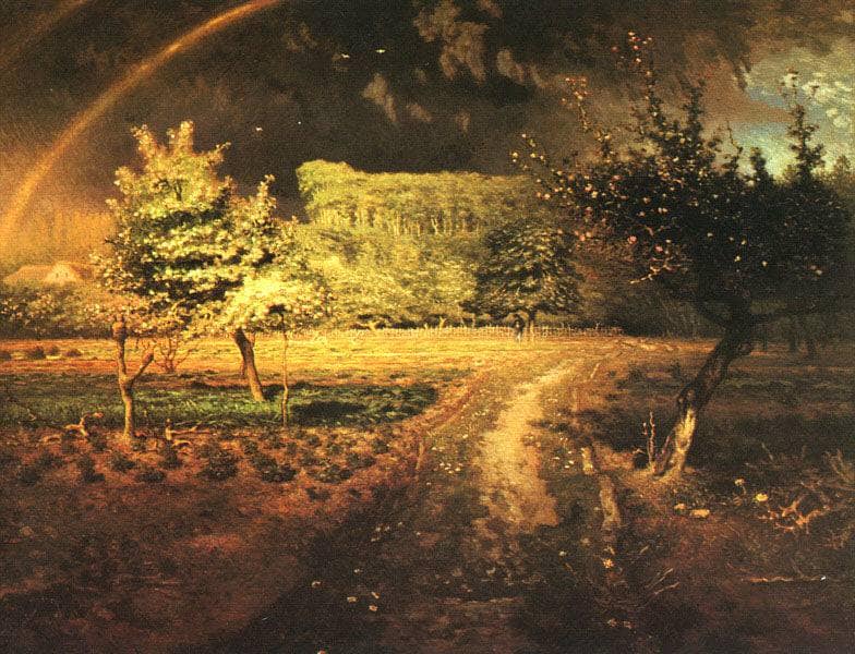 Spring at Barbizon by Jean-Francois Millet — Oil Painting Reproduction