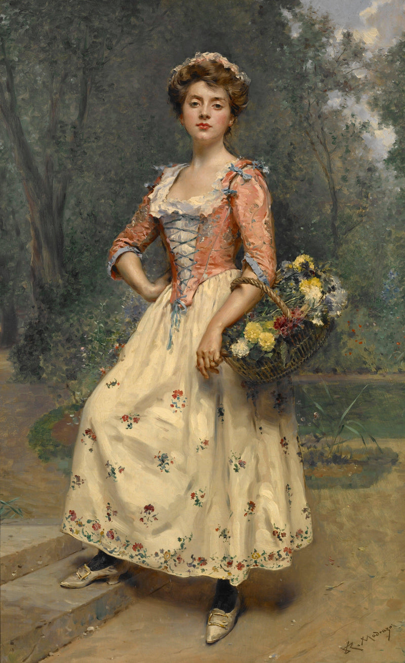 Spring Beauty by Raimundo de Madrazo — Oil Painting Reproduction