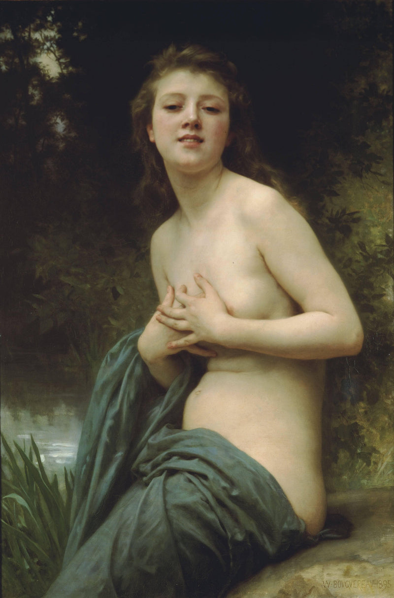 Spring Breeze by William-Adolphe Bouguereau — Oil Painting Reproduction