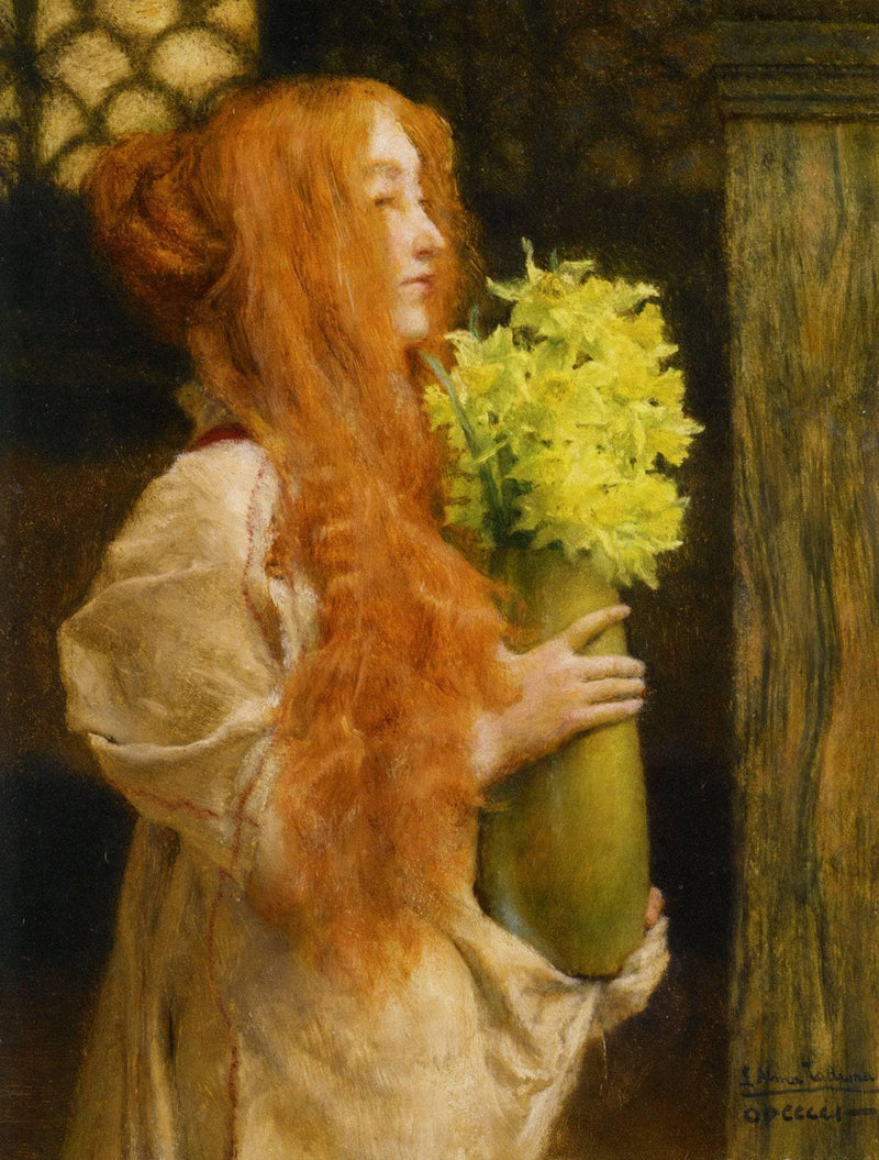Spring Flowers by Sir Lawrence Alma-Tadema — Oil Painting Reproduction