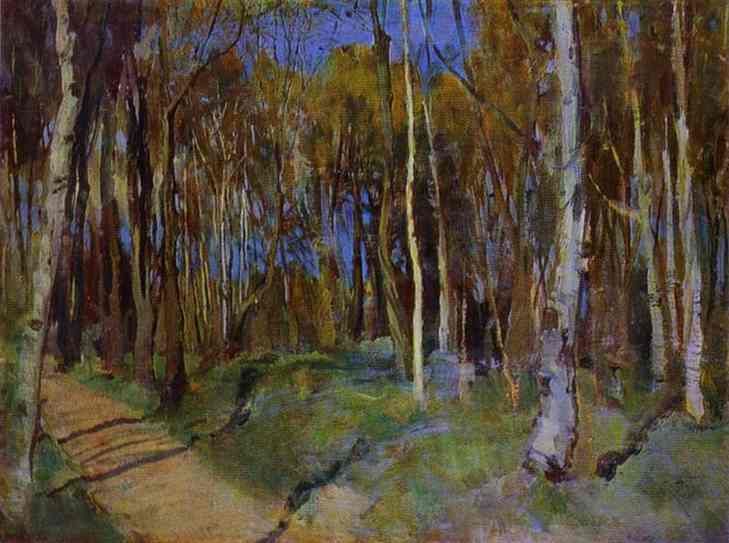 Spring. Martyshkino by Konstantin Somov — Oil Painting Reproduction
