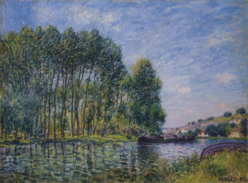Spring on the Loing River by Alfred Sisley — Oil Painting Reproduction