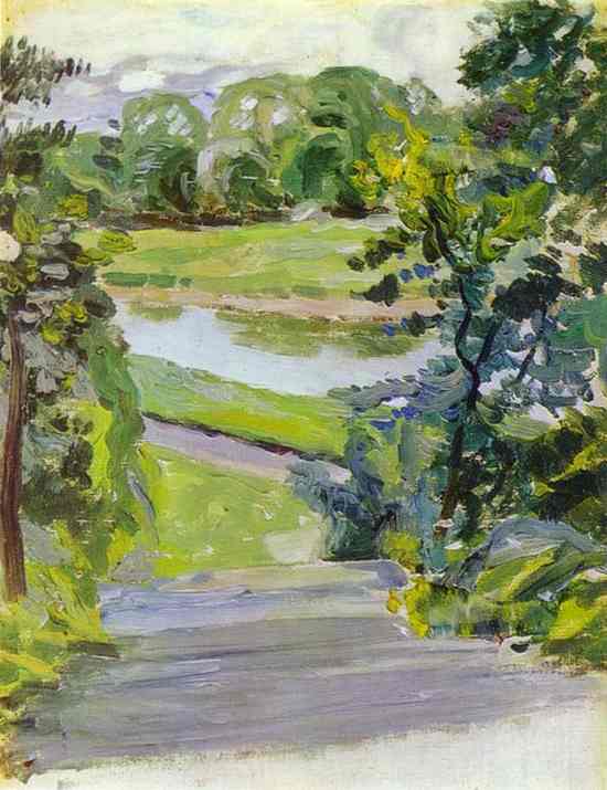 Spring Scene by Victor Borisov-Musatov — Oil Painting Reproduction