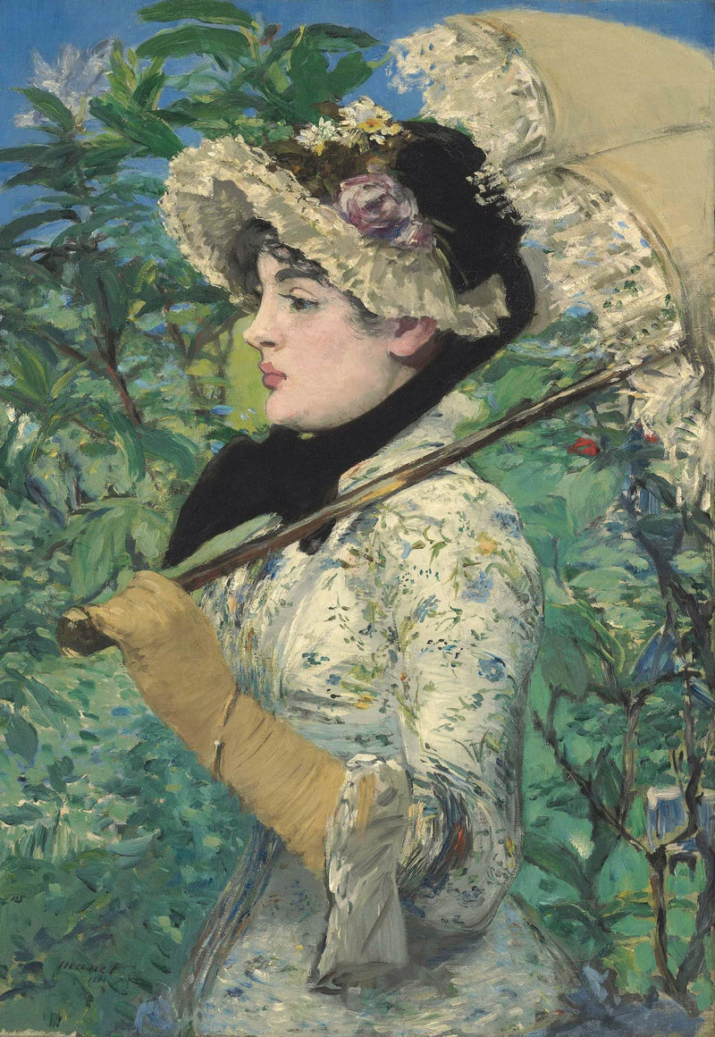 Spring (Study of Jeanne Demarsy) by Edouard Manet — Oil Painting Reproduction
