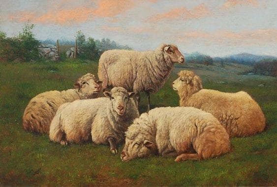 Springtime Pastoral by Arthur Fitzwilliam Tait, Oil Painting Reproduction