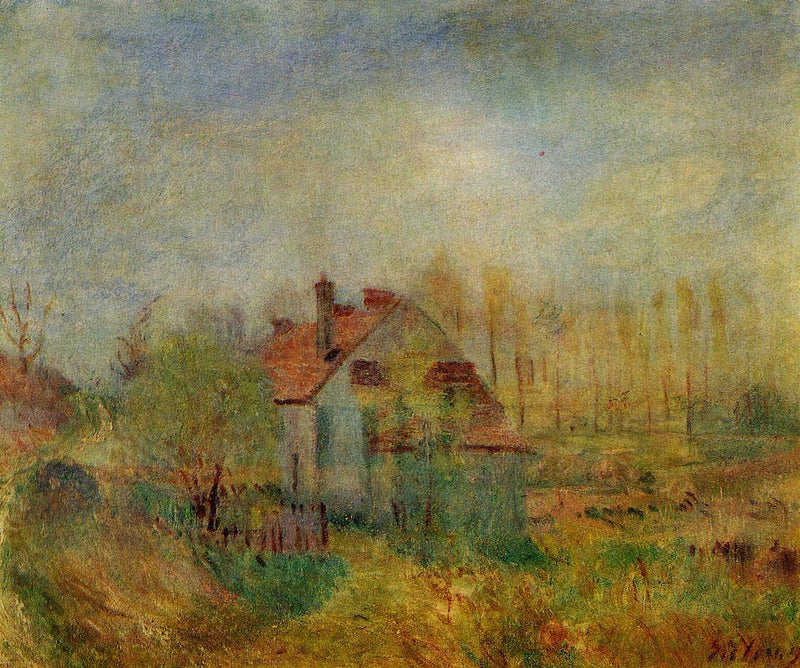 Springtime Scene Morning by Alfred Sisley — Oil Painting Reproduction