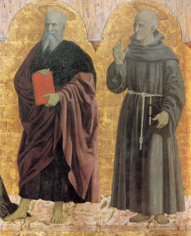 St. Andrew and St. Bernardino by Piero della Francesca — Oil Painting Reproduction