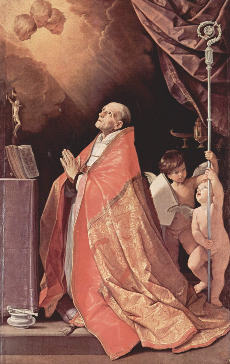 St. Andrew Corsini in prayer by Guido Reni — Oil Painting Reproduction