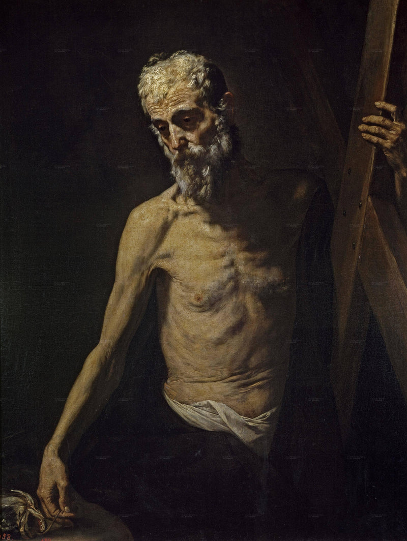 St. Andrew by Jusepe de Ribera — Oil Painting Reproduction