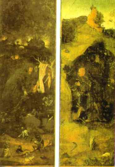 St. Anthony. St. Giles by Hieronymus Bosch — Oil Painting Reproduction