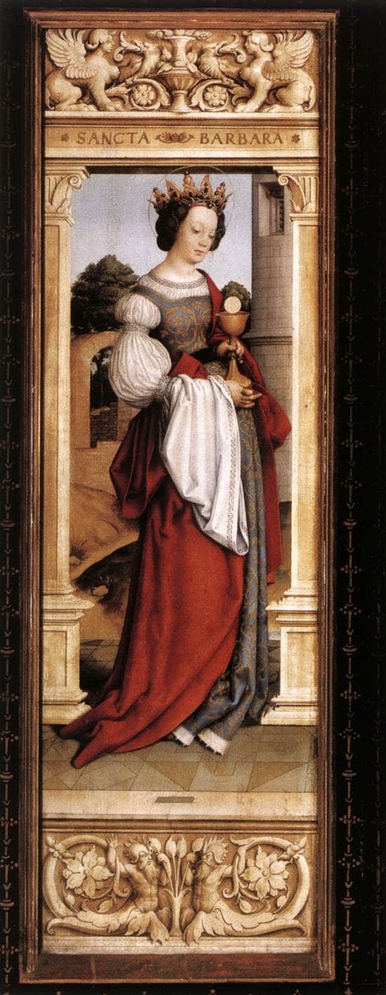 St. Barbara by Hans Holbein the Younger, Oil Painting Reproduction