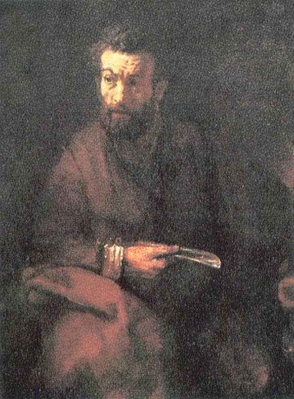 St. Bartholomew by Rembrandt — Oil Painting Reproduction