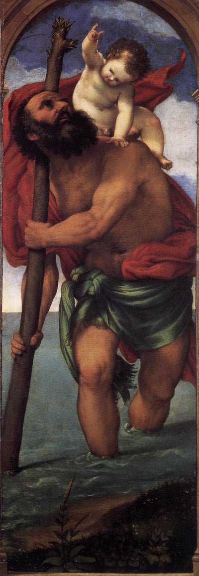 St. Christopher in entryway