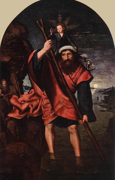 St Christopher in entryway