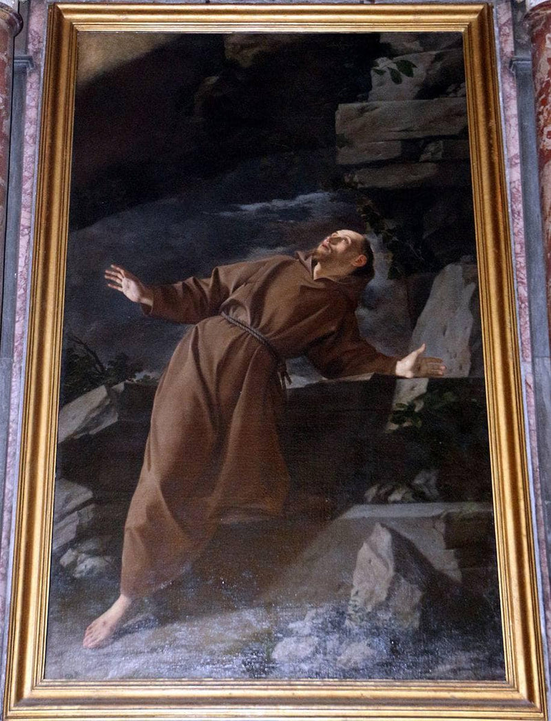St. Francis Receiving the Stigmata by Orazio Gentileschi — Oil Painting Reproduction
