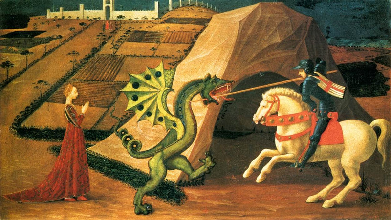 St.George and the Dragon by Paolo Uccello — Oil Painting Reproduction