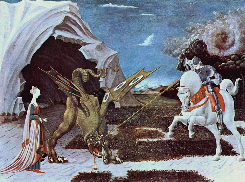 St. George and the Dragon by Paolo Uccello — Oil Painting Reproduction