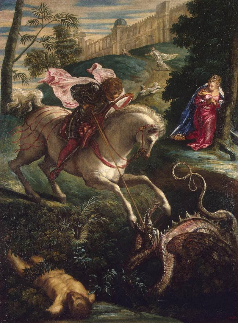 St George by Tintoretto — Oil Painting Reproduction
