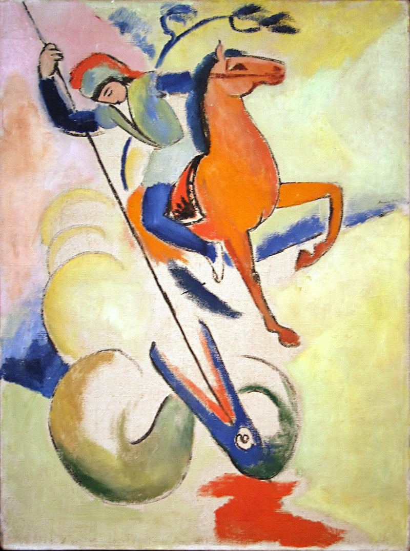 St. George by August Macke — Oil Painting Reproduction