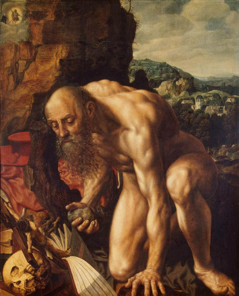 St. Jerome by Jan van Hemessen — Oil Painting Reproduction