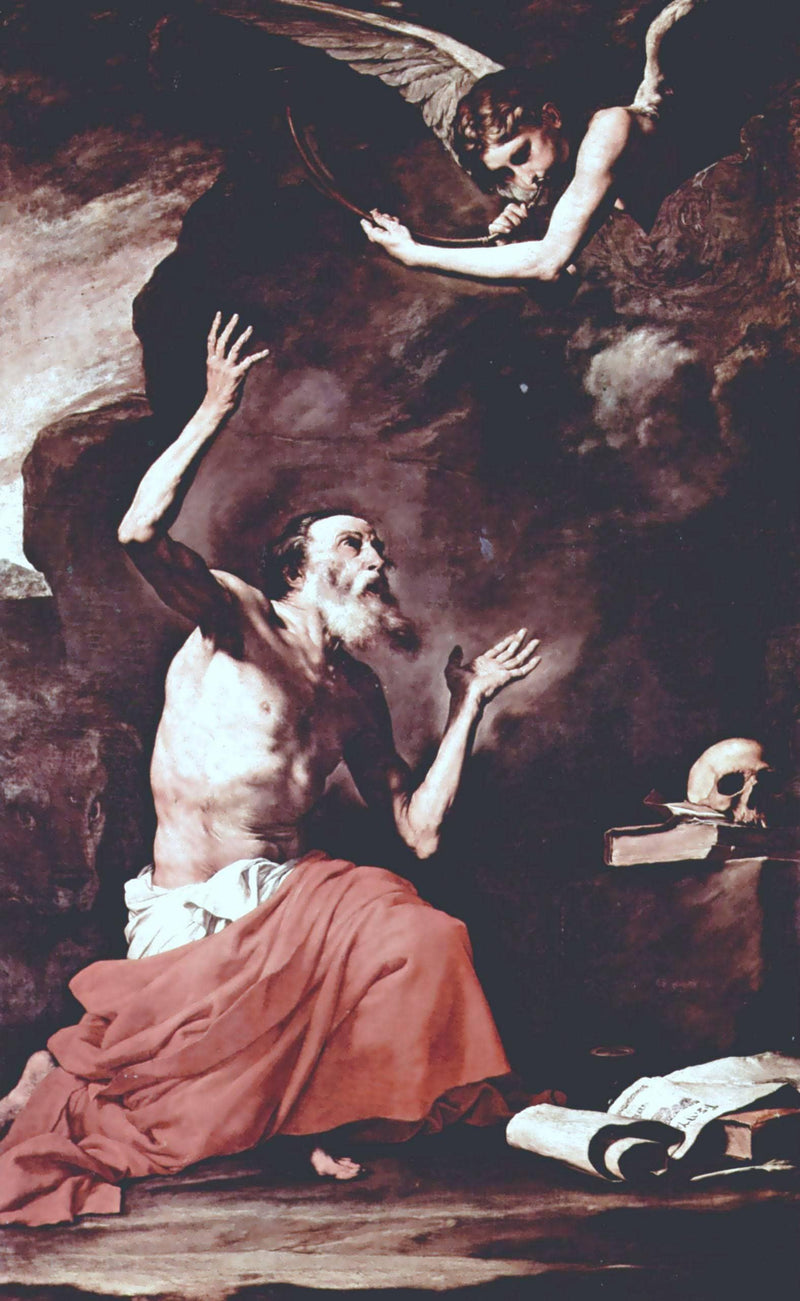 St. Jerome and the Angel of Judgement by Jusepe de Ribera — Oil Painting Reproduction