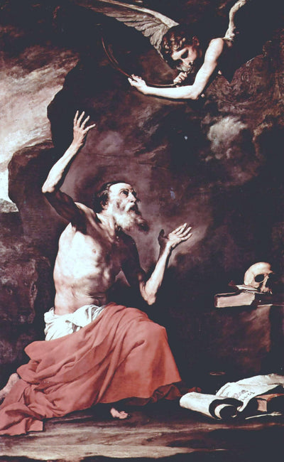 St. Jerome and the Angel of Judgement in home office