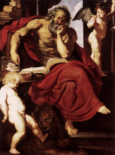 St. Jerome in His Hermitage in hallway