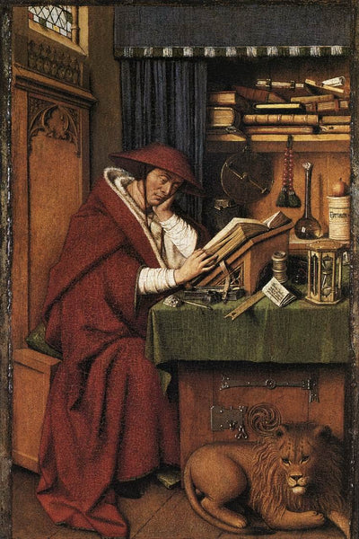 St. Jerome in his Study in modern living room