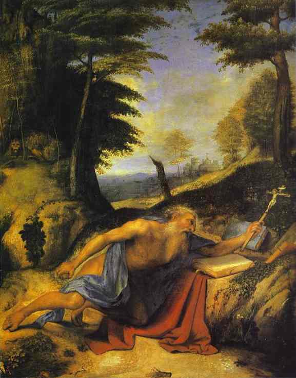 St. Jerome in the Desert by Lorenzo Lotto — Oil Painting Reproduction