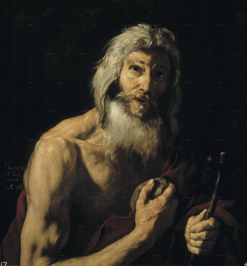 St. Jerome penitente by Jusepe de Ribera — Oil Painting Reproduction