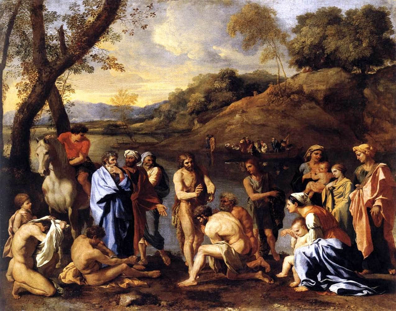 St. John Baptising the People by Nicolas Poussin — Oil Painting Reproduction