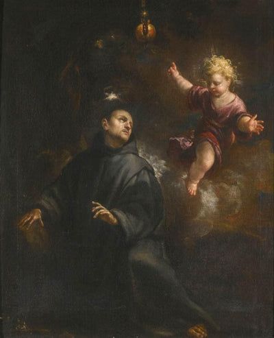 St. John of God with an Angel. in dining room