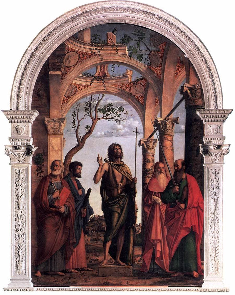 St. John the Baptist and Saints by Cima da Conegliano — Oil Painting Reproduction
