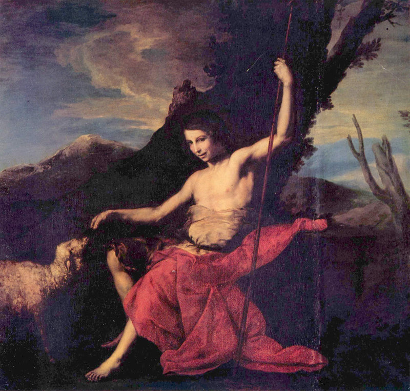 St. John the Baptist in the Wilderness by Jusepe de Ribera — Oil Painting Reproduction