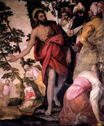 St John the Baptist Preaching in master bedroom