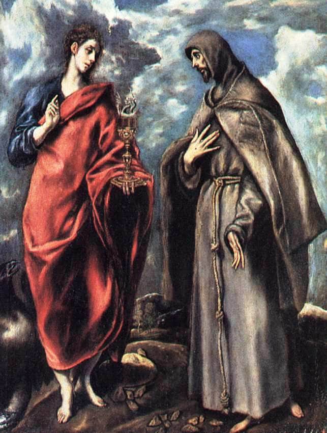 St. John the Evangelist and St. Francis by El Greco — Oil Painting Reproduction
