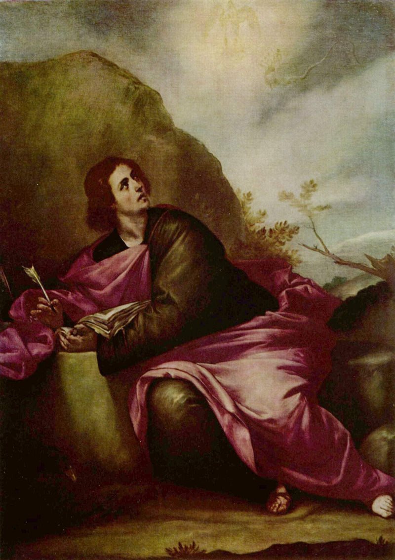 St. John the Evangelist at Patmos by Alonzo Cano — Oil Painting Reproduction