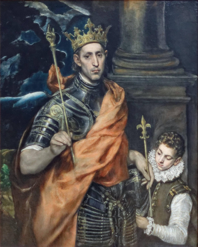 St. Louis King of France with a Page by El Greco — Oil Painting Reproduction