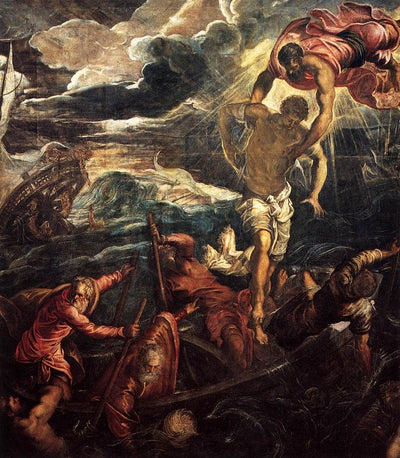 St Mark Rescuing a Saracen from Shipwreck in study
