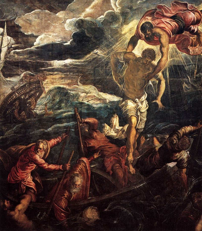 St Mark Rescuing a Saracen from Shipwreck by Tintoretto — Oil Painting Reproduction