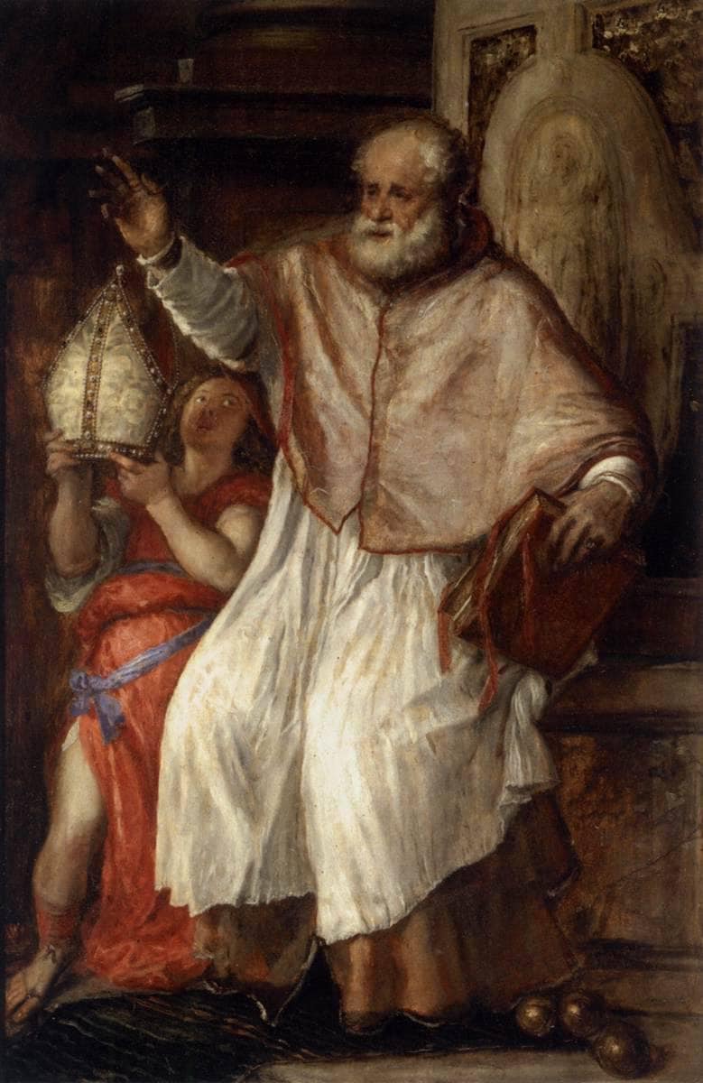 St Nicholas by Titian — Oil Painting Reproduction