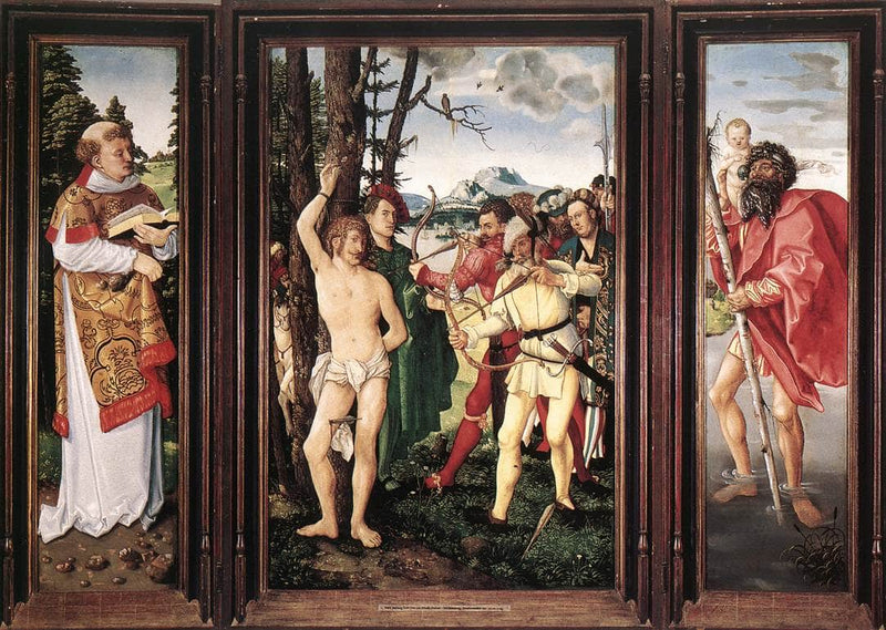St Sebastian Altarpiece by Hans Baldung — Oil Painting Reproduction