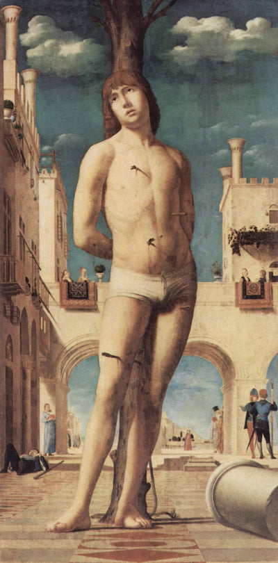 St. Sebastian in entryway