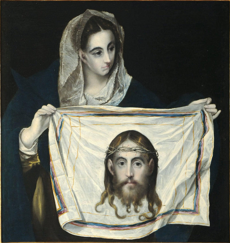 St. Veronica with the Holy Shroud by El Greco — Oil Painting Reproduction