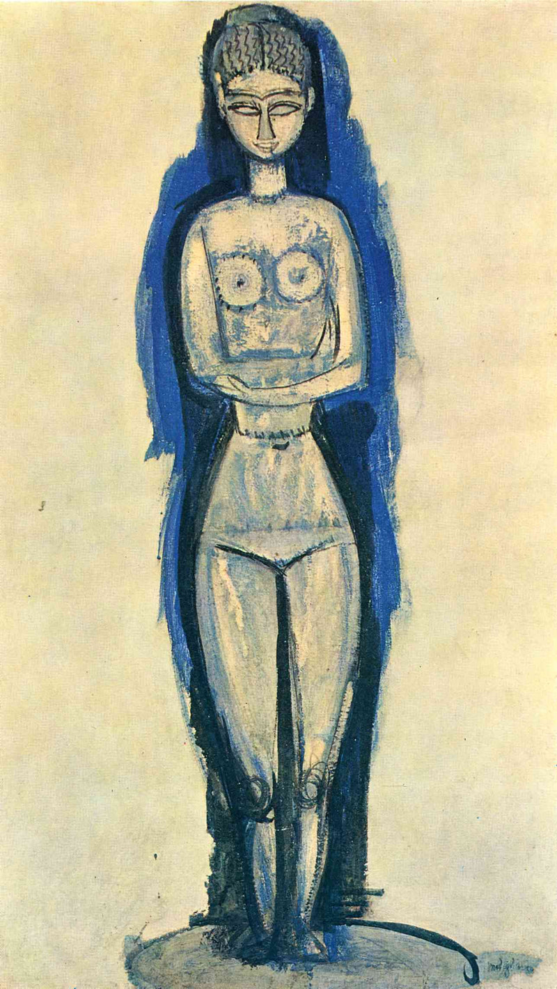 Standing Nude by Amedeo Modigliani — Oil Painting Reproduction