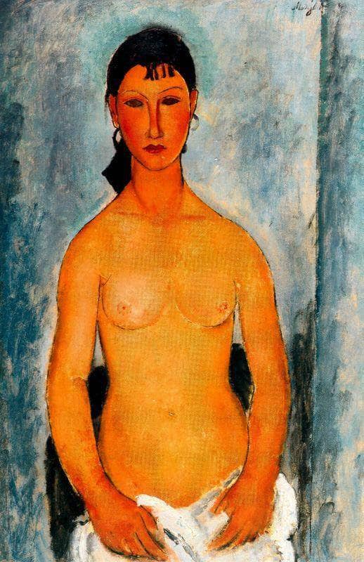 Standing nude (Elvira) by Amedeo Modigliani — Oil Painting Reproduction
